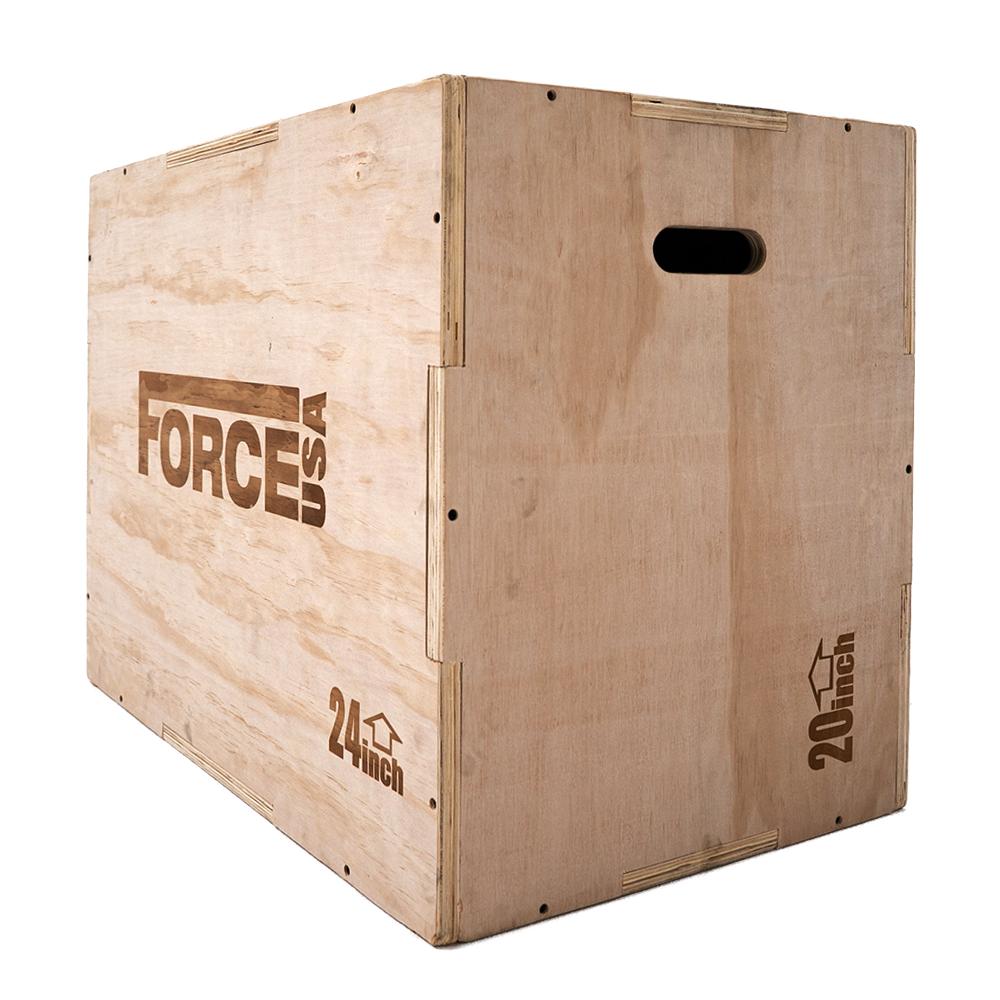 FORCE USA 3 in 1 Wooden Plyo Box